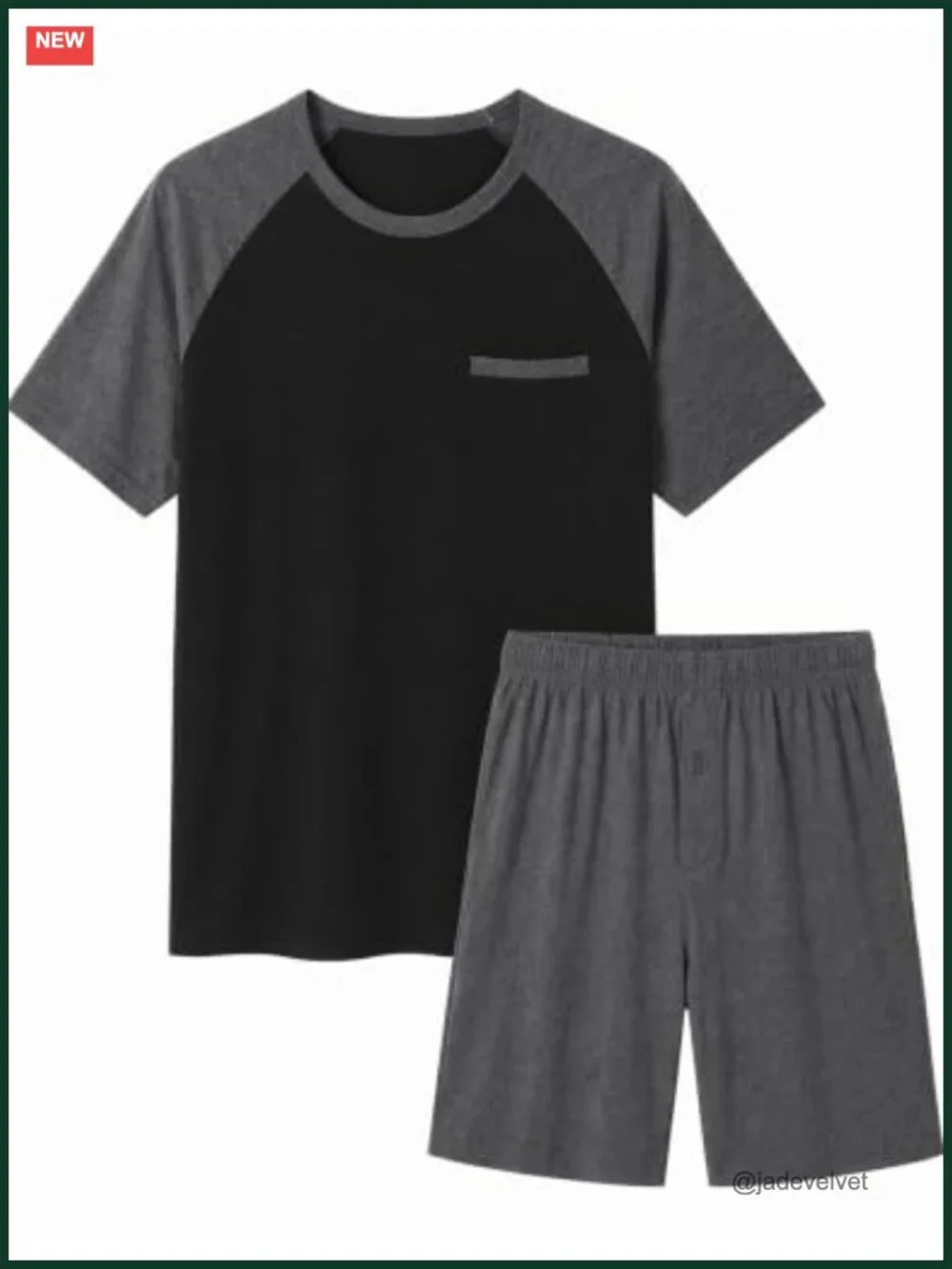 Men's Bamboo Viscose Short Sleeve Pajama Set